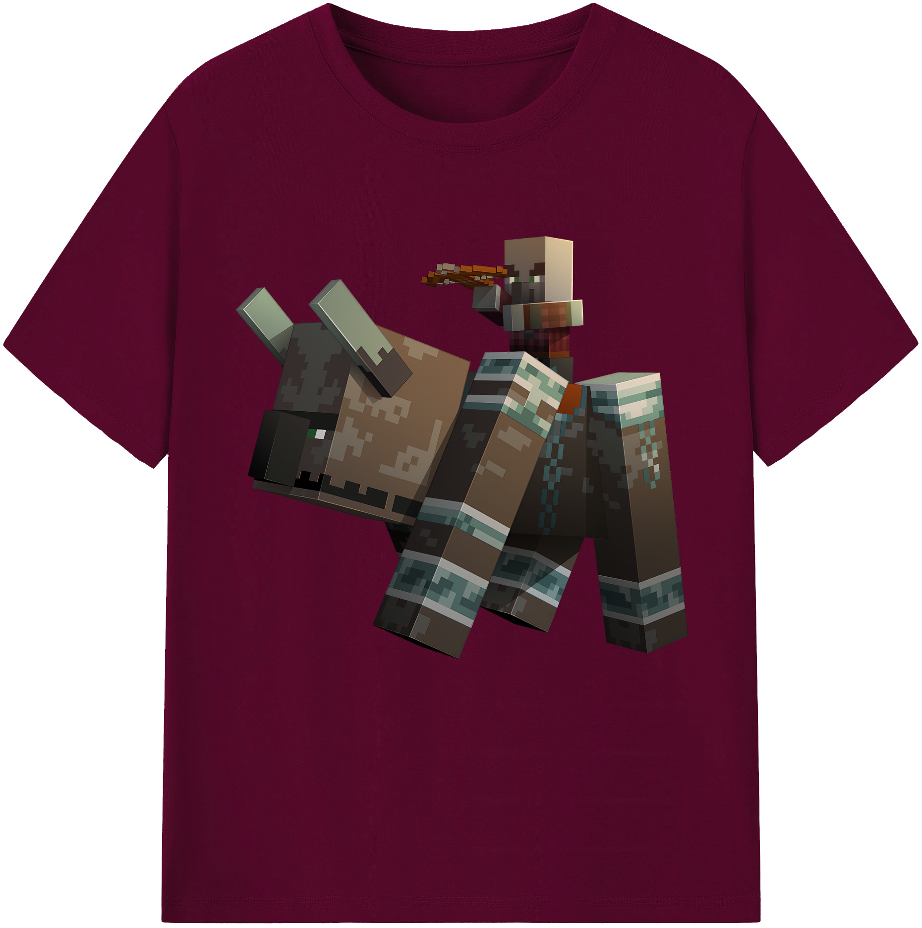 （画像用） マインクラフト ブロックの世界 Minecraft MC Block world レディースカジュアルプリントTシャツ（綿100％）